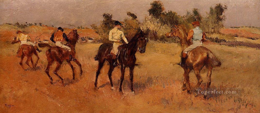 cuatro jinetes Edgar Degas Pintura al óleo